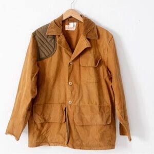 Vintage 80’s SafTBak Canvas Padded Shoulder Hunting Jacket size 2XL